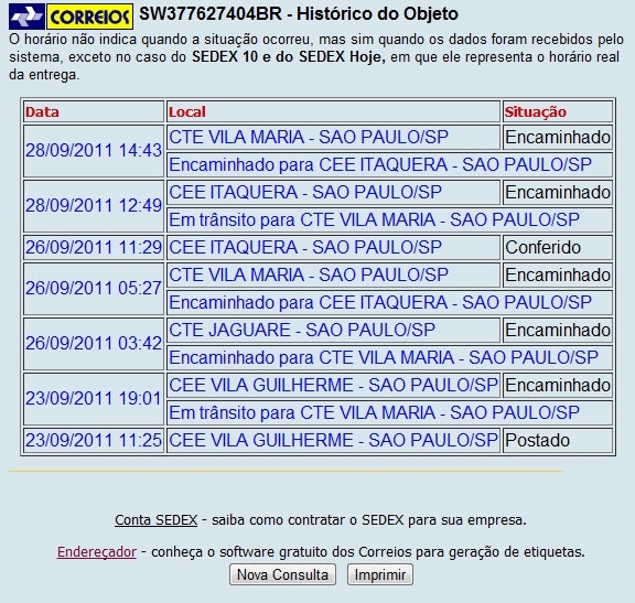 Greve dos Correios provoca bagunça em postagens de Sedex