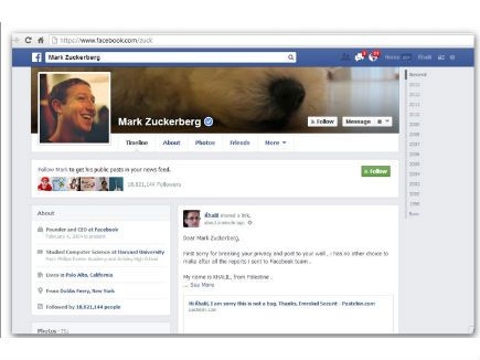 Facebook conserta bug da Timeline exposto por hacker palestino
