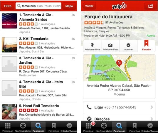 Rede social de recomendações Yelp chega ao Brasil