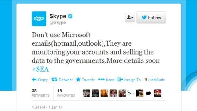 Contas do Skype nas mídias sociais são atacadas por grupo de hackers