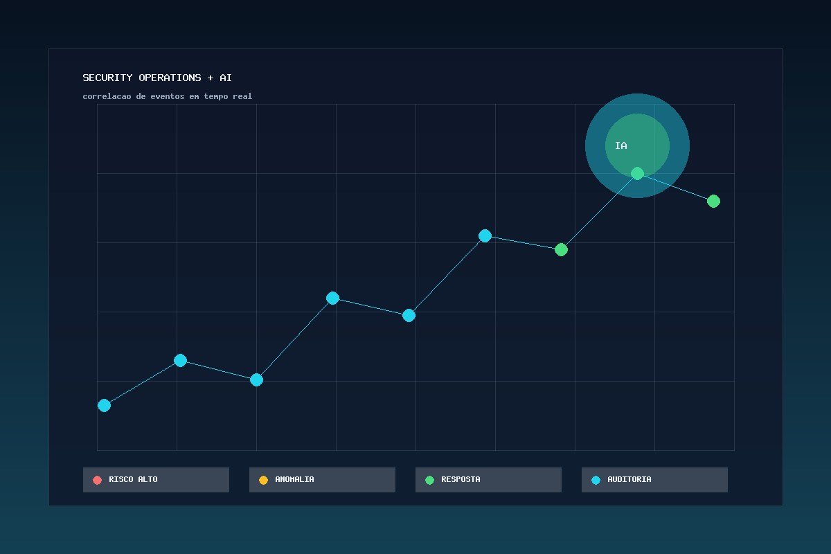 Painel de monitoramento de segurança com análise de inteligência artificial