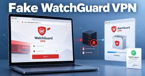 Fake WatchGuard VPN Site Steals Credentials Then Delivers Legitimate Signed Installer