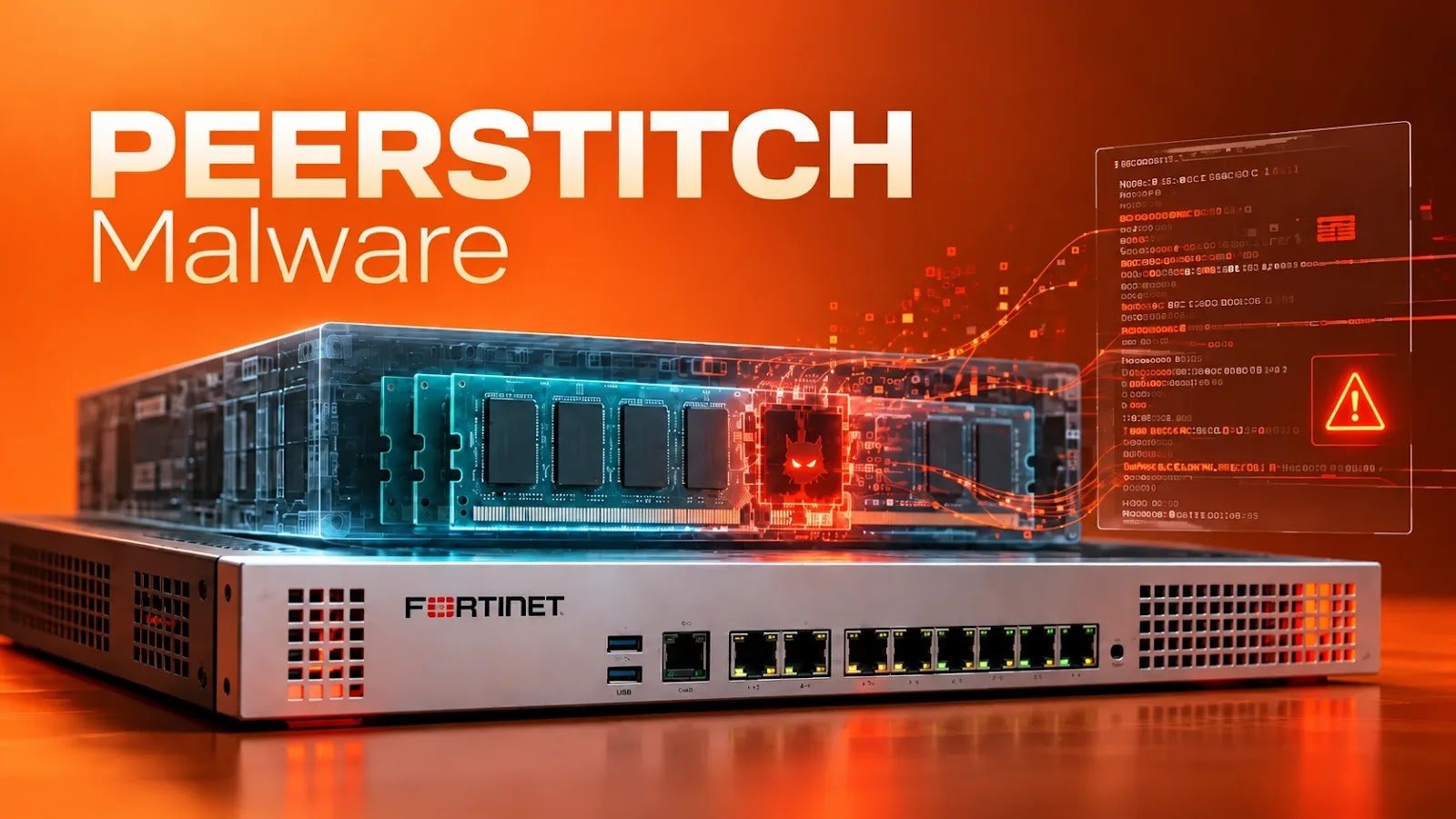 New PEERSTITCH Malware Targets FortiGate Firewalls and Hides Inside System Memory