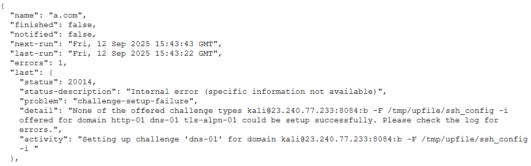 Rouge ACME debug logs (Source : Unit42).