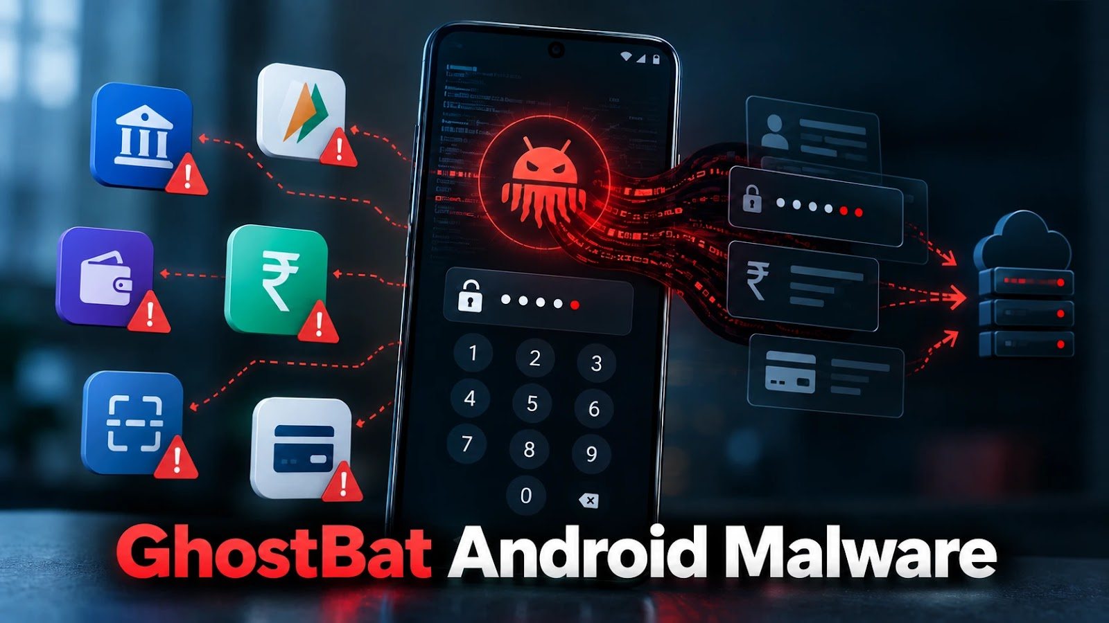 New GhostBat Android Malware Targets 60 Banking and UPI Apps to Steal PINs