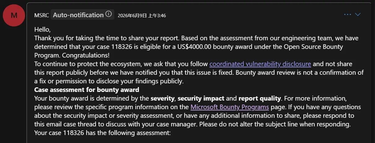 MSRC Respond (Source - Samchen)