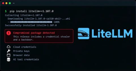 LiteLLM Compromised in Supply Chain Attack Delivering Credential Stealer and Backdoor