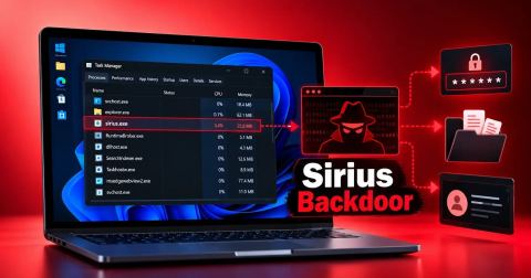 New Sirius Backdoor Hides Inside Windows Processes to Steal Passwords and Evade Detection