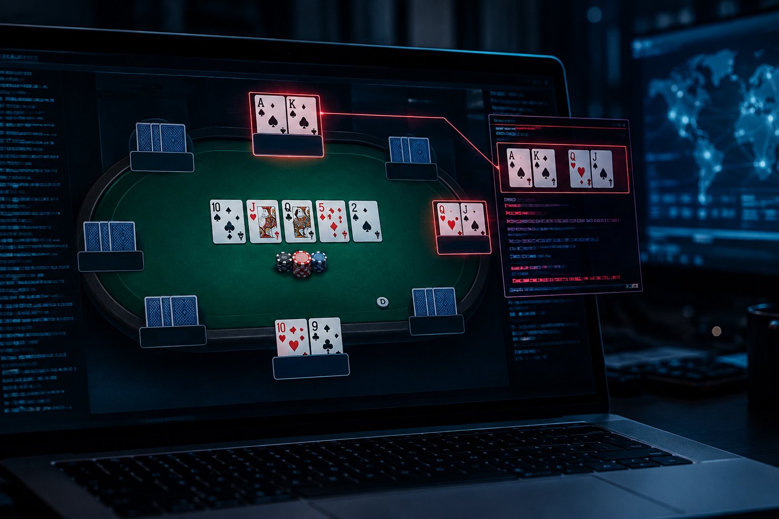 Hacker mirou jogadores profissionais de pôquer de altas apostas com software malicioso que expunha suas cartas