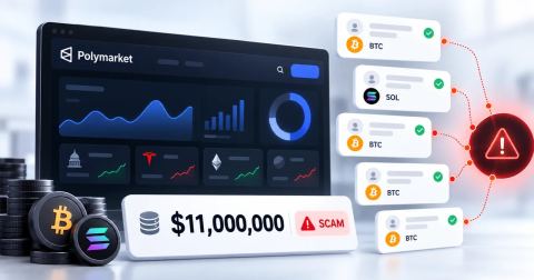 Fake Polymarket Scam Network Claims Nearly $11 Million in Cryptocurrency Deposits